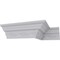 Ekena Millwork 3 5/8"H x 3 5/8"P x 5 1/8"F x 94 1/2"L, (3 1/2" Repeat), Washington Crown Moulding MLD03X03X05WA - alternate 10